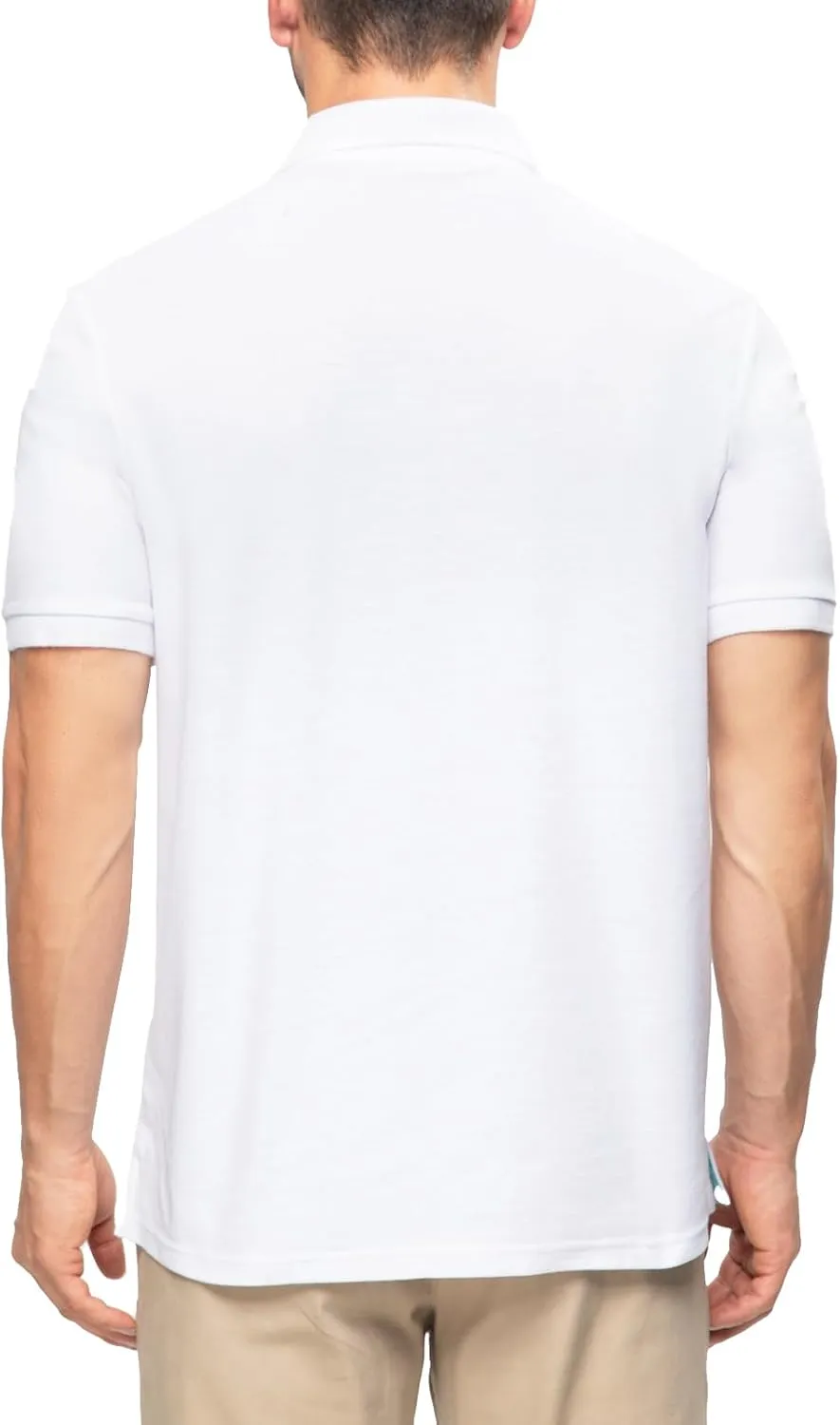 2 Pack Mens Polo Shirts with Pocket Short Sleeve Golf T-Shirt Moisture Wicking Casual Workout Shirts