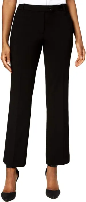 Calvin Klein Womens Cropped Modern Fit Dress Pants Black 12