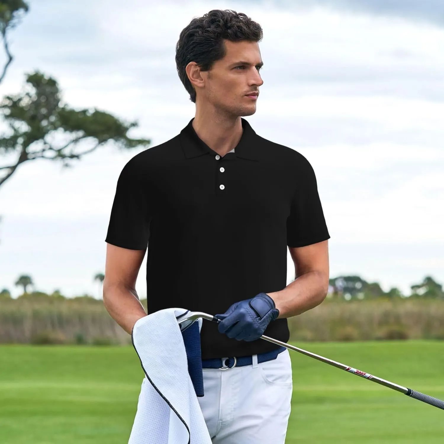 Custom Polo Shirt for Men Design Your Own Personalized Golf T Shirts Tee Front Print Text Photo Logo Name
