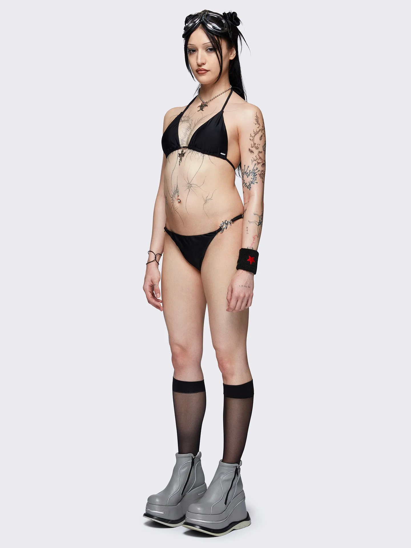 Darcy Metal Trim Bikini Bottoms