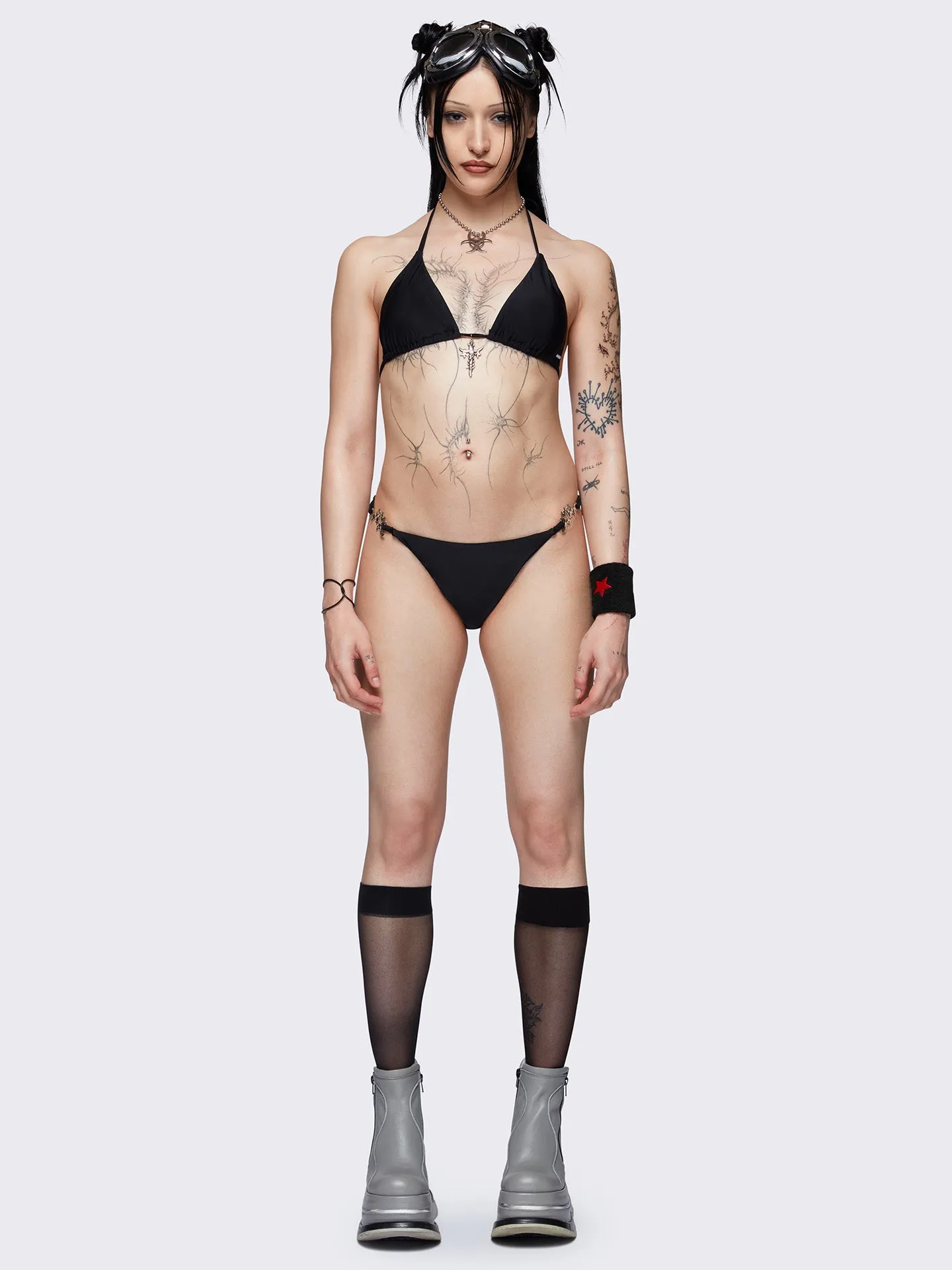 Darcy Metal Trim Bikini Bottoms