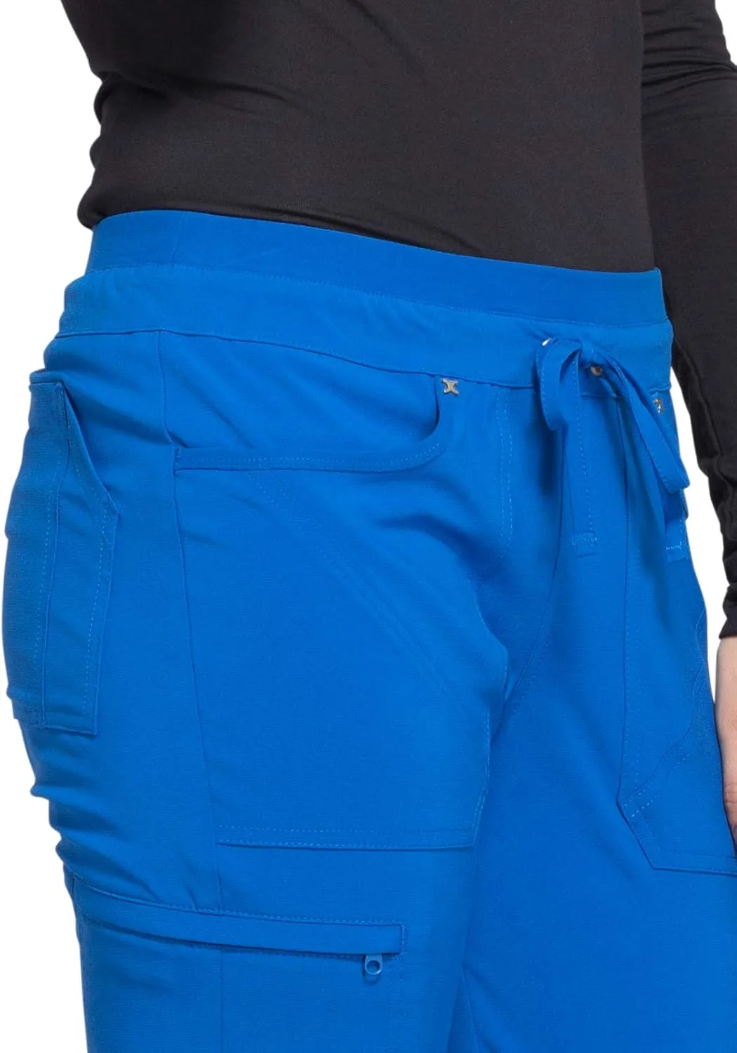Iflex by Cherokee Scrubs for Women, Drawstring Tapered Leg Scrub Pants CK010