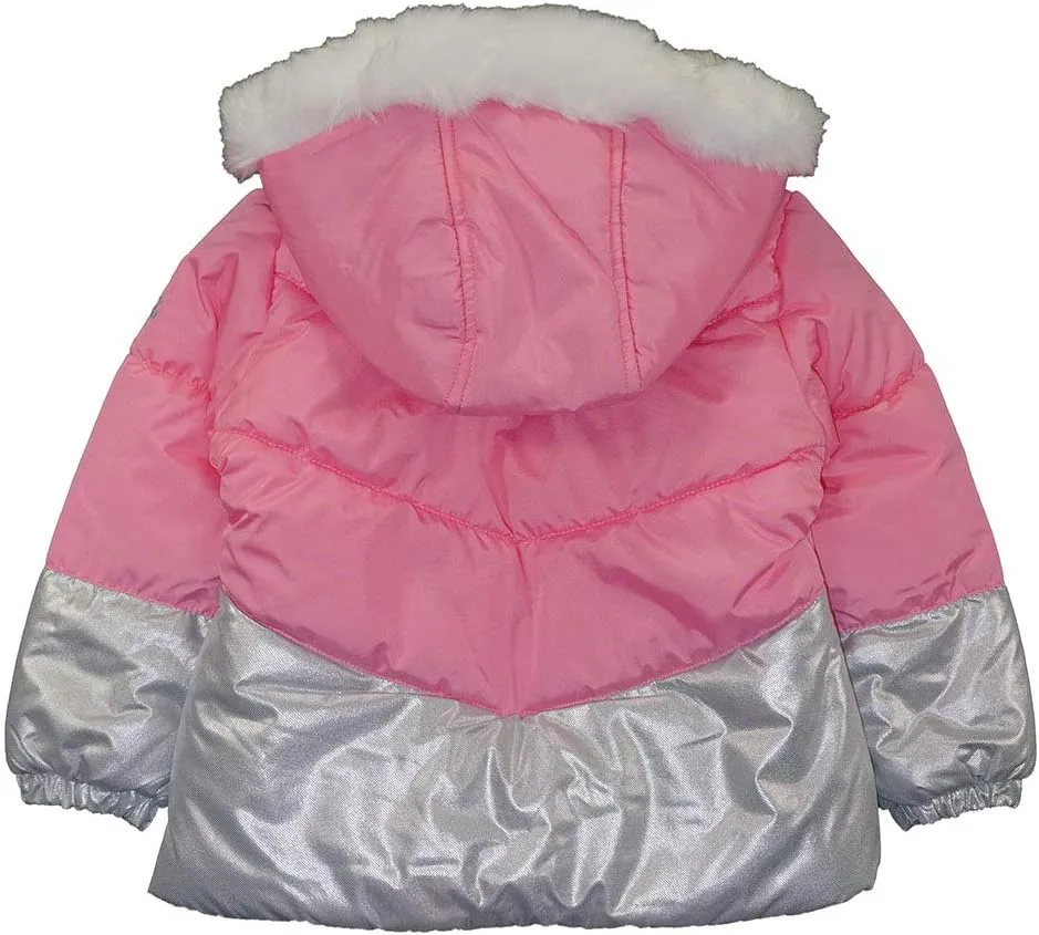 LONDON FOG girls Snowsuit With Snowbib and Puffer Jacket