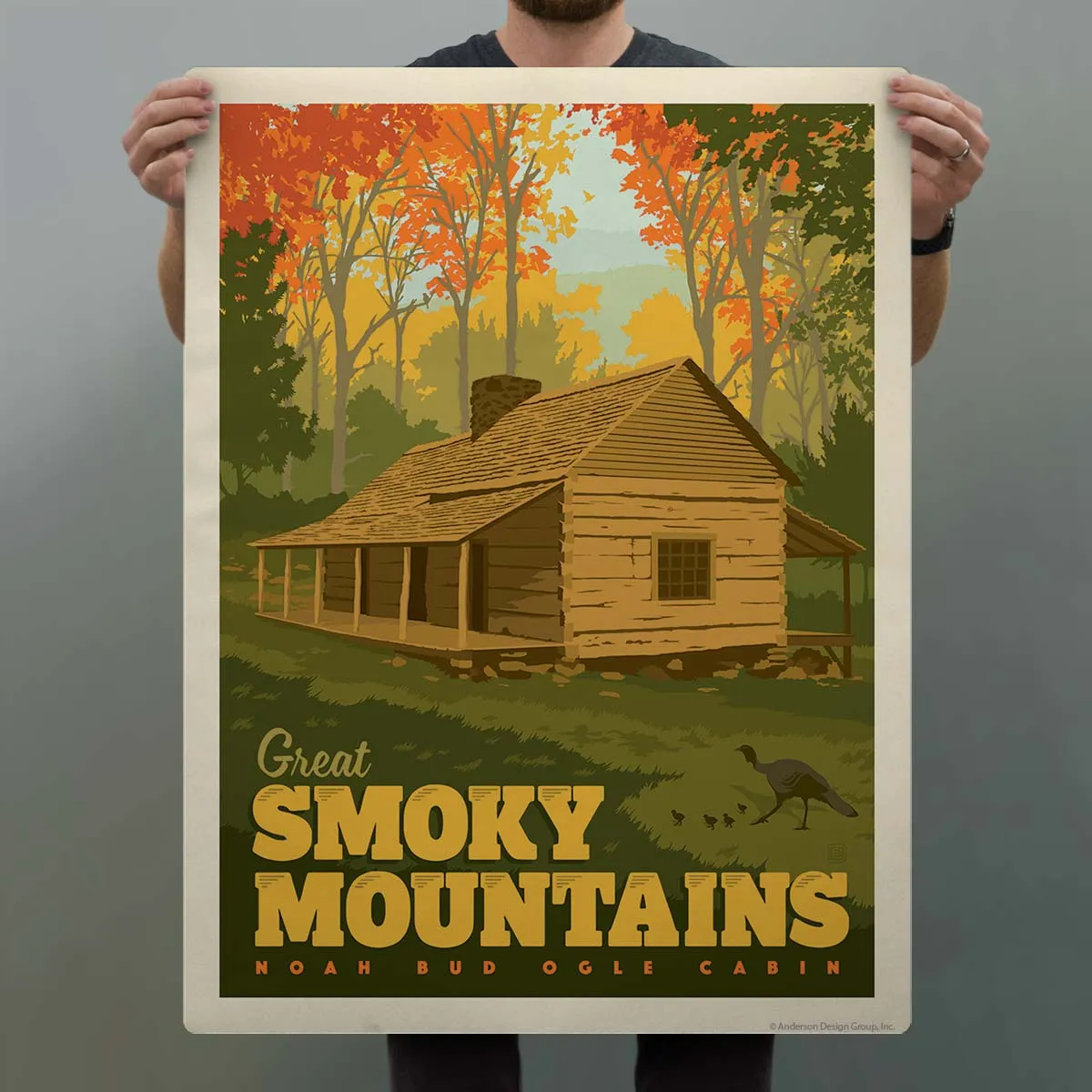 Noah Bud Ogle Cabin Decal Smoky Mtns National Park