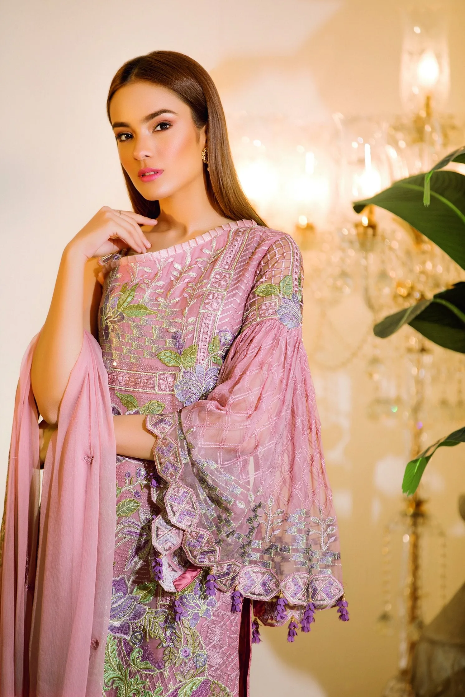 Ramsha Chevron Chiffon Collection – A-112