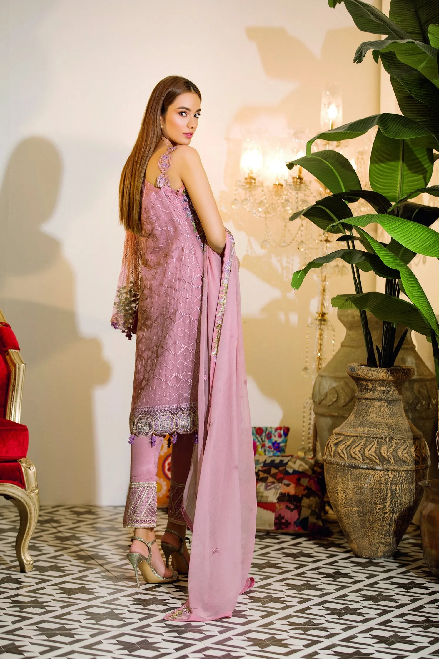 Ramsha Chevron Chiffon Collection – A-112