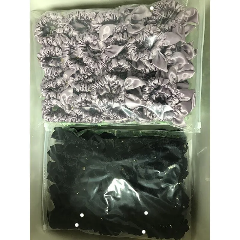 Silk Bow Scrunchies - small bow - custom and wholesale
