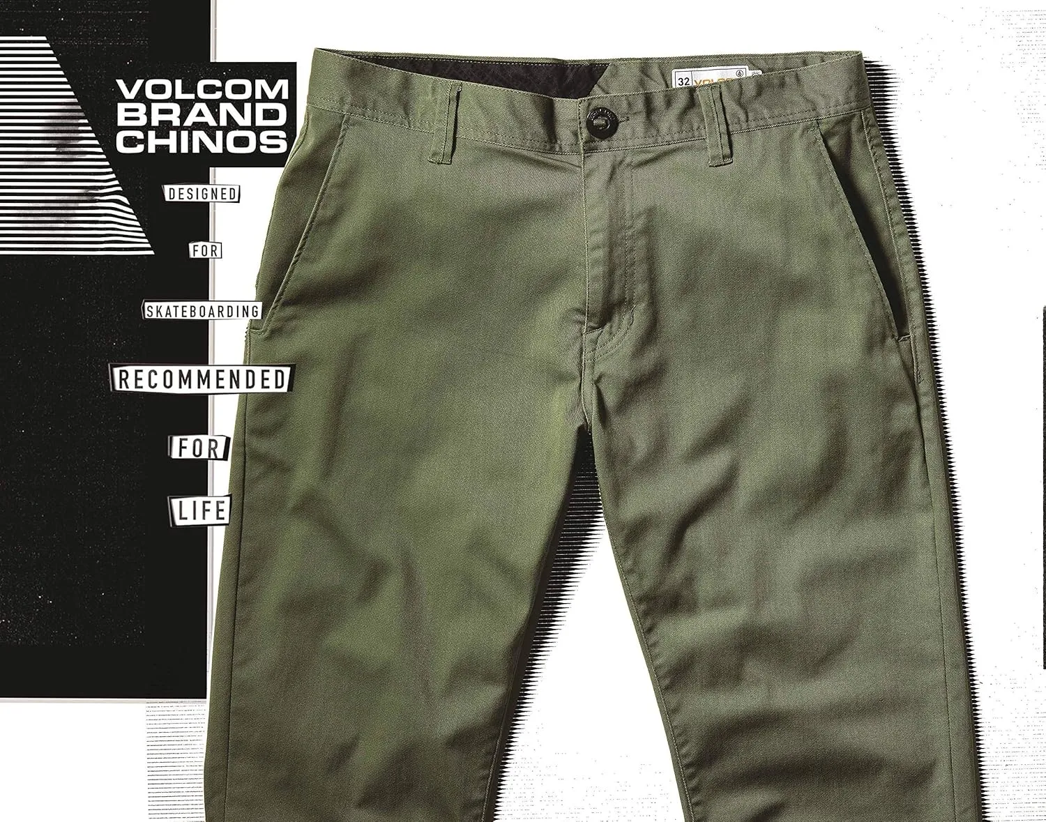 Volcom Men's Frickin Modern Fit Stretch Chino Pant